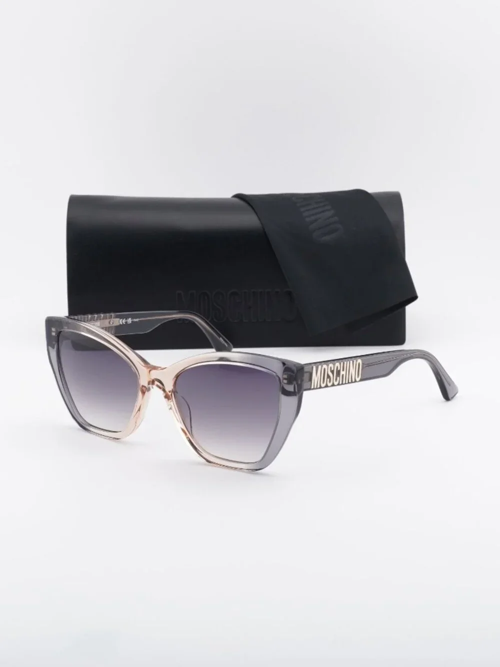 Moschino MOS155/S 0MQE 9O Cat Eye Sunglasses - Grey